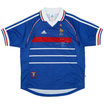 1998-00 France 'Pour Toi Fabien Barthez' Maillot Domicile - 8/10 - (Y)