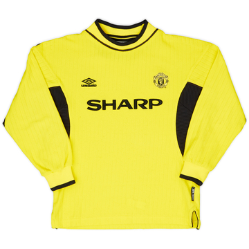 1999-00 Manchester United Maillot GK - 8/10 - (S.Boys)