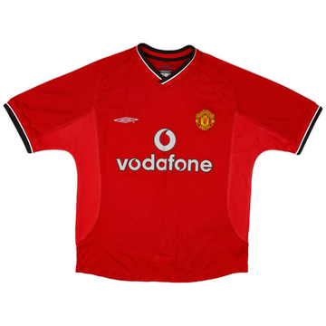 2000-02 Manchester United Maillot Domicile - 5/10 - (Y)