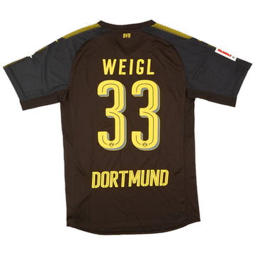 2017-18 Borussia Dortmund Maillot authentique extérieur Weigl #33 - 10/10 - (M)