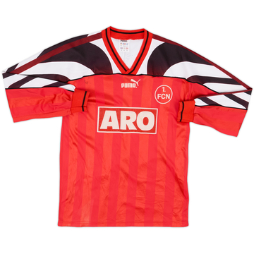 1995-96 Nurnberg Maillot domicile L/S signé - 6/10 - (XS)
