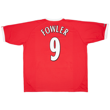 2001-03 Liverpool Maillot CL Fowler #9 - 8/10 - (XXL)