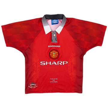 1996-98 Manchester United Maillot domicile - 5/10 - (L.Boys)