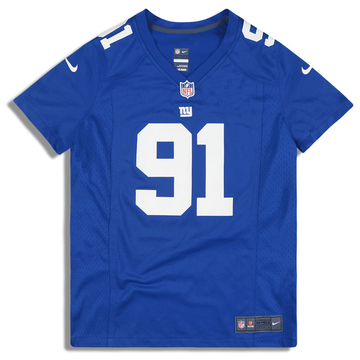 2012-13 New York Giants Tuck #91 Maillot Nike Game (Domicile) Femme (L)