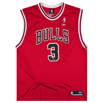 2006 Chicago Bulls Wallace #3 Reebok Maillot Extérieur XXL