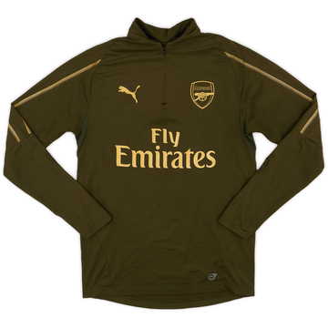 2017-18 Arsenal Puma Haut d'entraînement 1/4 zip - État 6/10 - (S)