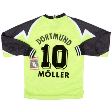 1995-96 Borussia Dortmund Maillot Domicile ML Moller #10 (M)