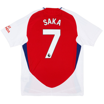 2024-25 Arsenal Maillot Domicile Authentique Saka #7