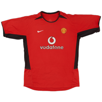 2002-04 Manchester United Maillot Domicile - 8/10 - (XL.Boys)