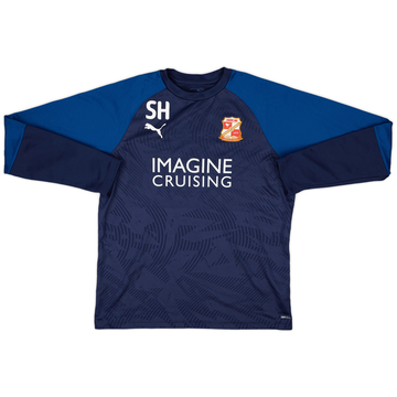 2018-19 Swindon Édition Staff Puma Haut d'entraînement SH - 8/10 - (L)