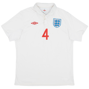 2009-10 England Maillot Domicile #4 - 6/10 - (L)