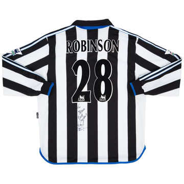 1999-00 Newcastle Maillot Domicile de Match Robinson #28