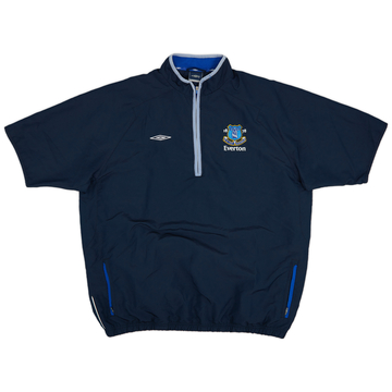 2005-06 Everton Umbro Haut d'entraînement 1/2 Zip manches courtes - 8/10 - (XXL)