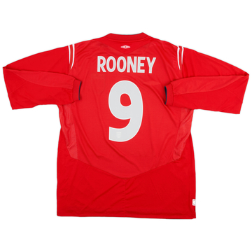 2004-06 England extérieur Maillot ML Rooney #9 - 9/10 - (XL)