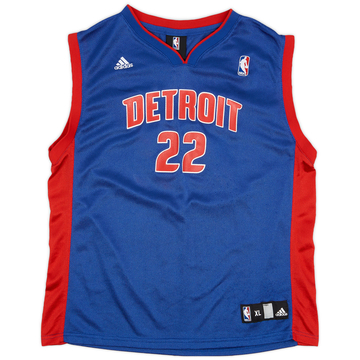 2006-10 Detroit Pistons Prince #22 adidas Maillot extérieur - 8/10 - (XL.Boys)