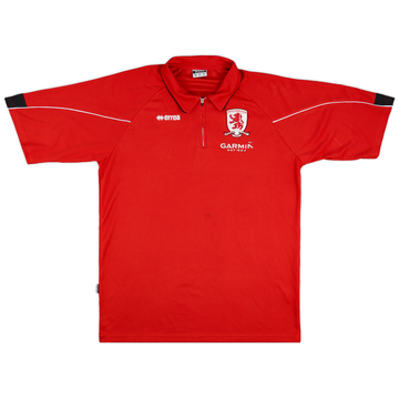 2007-08 Middlesbrough Errea polo zippé 1/4 - 8/10 - (3XL)