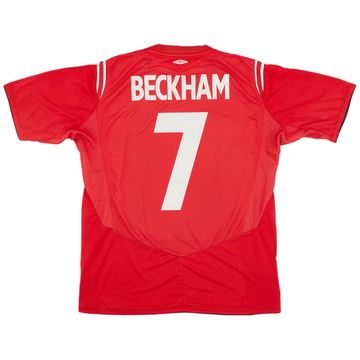 2004-06 England Maillot extérieur Beckham #7 - 6/10 - (L)