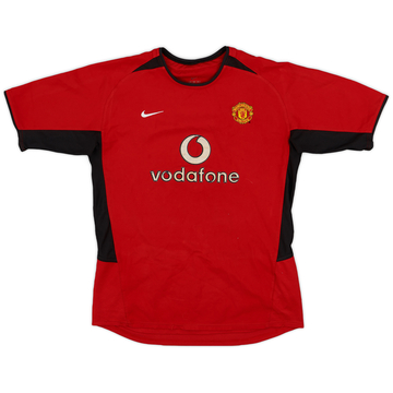 2002-04 Manchester United Maillot Domicile - 7/10 - (XL.Boys)