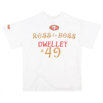 2018 San Francisco 49ers Ross 'Da Boss' Dwelley Gildan T-shirt XXL