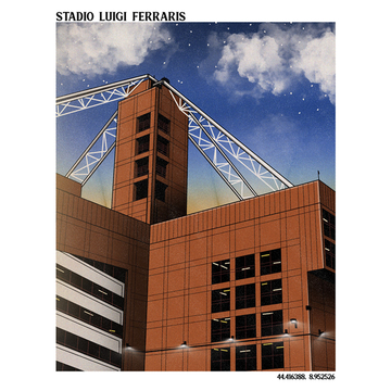 Affiche A3 Stadio Luigi Ferraris