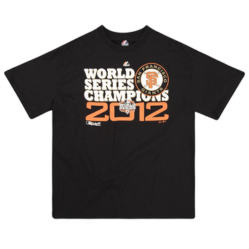 2012 San Francisco Giants Champions des Séries Mondiales T-shirt graphique Majestic XL