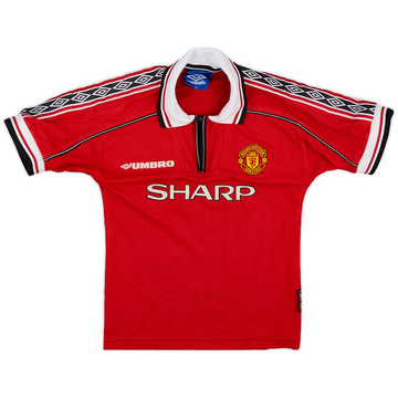 1998-00 Manchester United Maillot Domicile - 8/10 - Garçon S