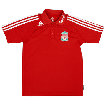 2008-09 Liverpool adidas Polo - 8/10 - (S)