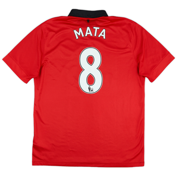 2013-14 Manchester United Maillot Domicile Mata #8 - 8/10 - (L)
