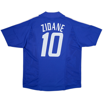 2002-04 France Home Shirt Zidane #10