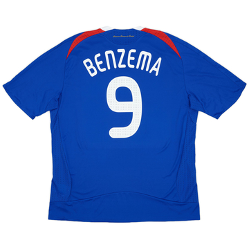 2007-08 France Home Shirt Benzema #9