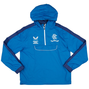 2021-22 Rangers Castore '150th Anniversary' Haut d'entraînement 1/4 zip - 10/10 - (L)