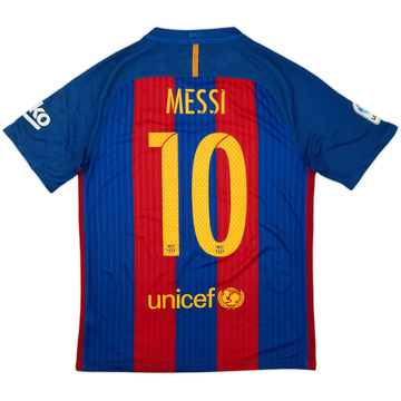 2016-17 Barcelona Maillot Domicile Messi #10 - 6/10 - (S)