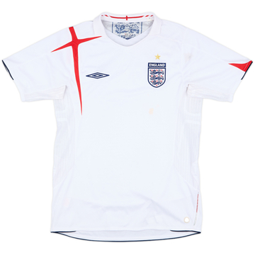 2005-07 England Maillot Domicile - 5/10 - (S)