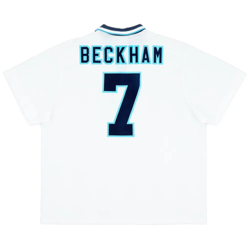 Maillot domicile England 1995-97 Beckham #7
