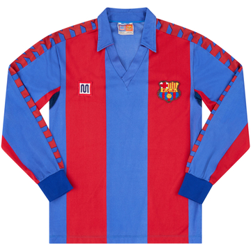1984-89 Barcelona Maillot Domicile Manches Longues - 8/10 - (Y)