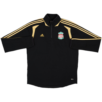 2008-09 Liverpool adidas Haut d'entraînement 1/4 zip - 8/10 - (L)