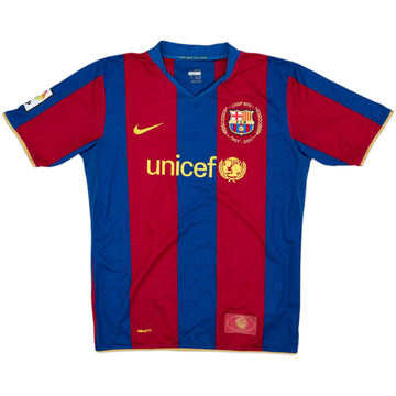 2007-08 Barcelona Maillot Domicile - 8/10 - (XL Garçon)