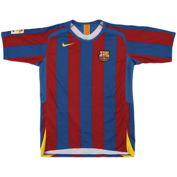2005-06 Barcelona Maillot domicile - 7/10 - (XL.Boys)