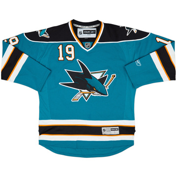2007-11 San Jose Sharks Thornton #19 Reebok Maillot Domicile - 6/10 - (L)