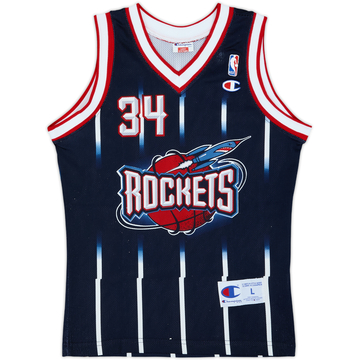 1995-01 Houston Rockets Olajuwon #34 Champion Maillot extérieur - 8/10 - (L.Boys)