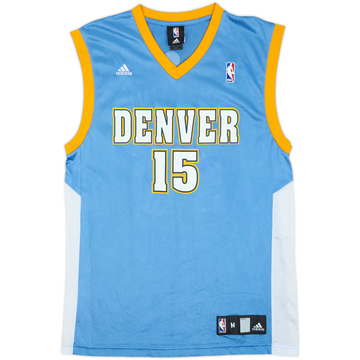2006-10 Denver Nuggets Anthony #15 adidas Maillot extérieur - 9/10 - (M)