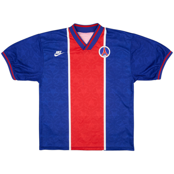 1995-96 Paris Saint-Germain Maillot Domicile Version Joueur - 8/10 - (L)