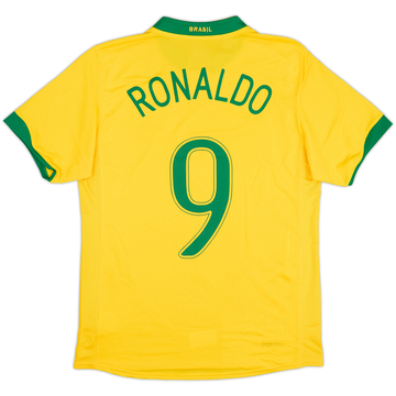 2006-08 Brazil Maillot domicile Ronaldo #9 - 8/10 - (S)