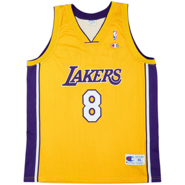 1999-06 LA Lakers Bryant #8 Champion Maillot domicile - 9/10 - (XL)