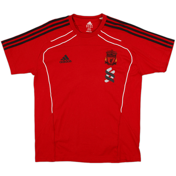 2010-11 Liverpool adidas T-shirt Coton - 9/10 - (L)