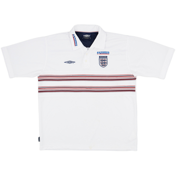 2004-05 England Umbro Polo - 7/10 - (XL)