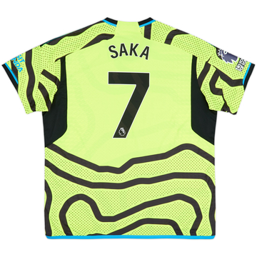 2023-24 Arsenal Maillot extérieur authentique Saka #7 - 10/10 - (XXL)