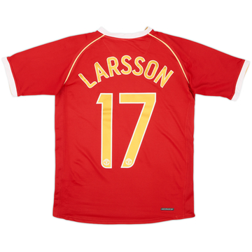 2006-07 Manchester United Maillot domicile Larsson #17 - 9/10 - (XL.Boys)