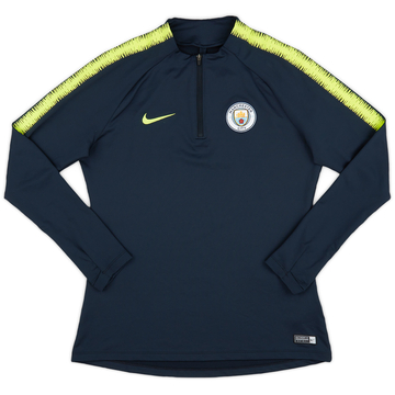 2018-19 Manchester City Nike Haut d'entraînement 1/4 zip - 9/10 - (S)