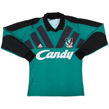 1991-92 Liverpool Maillot GK - 8/10 - (S)